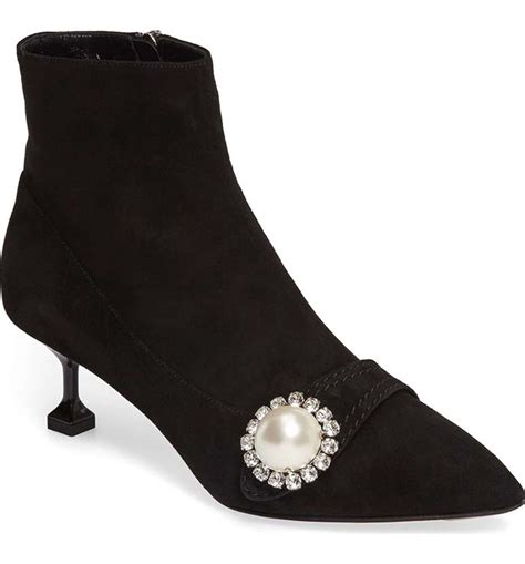 miu miu pearl bootie|miu boots for women.